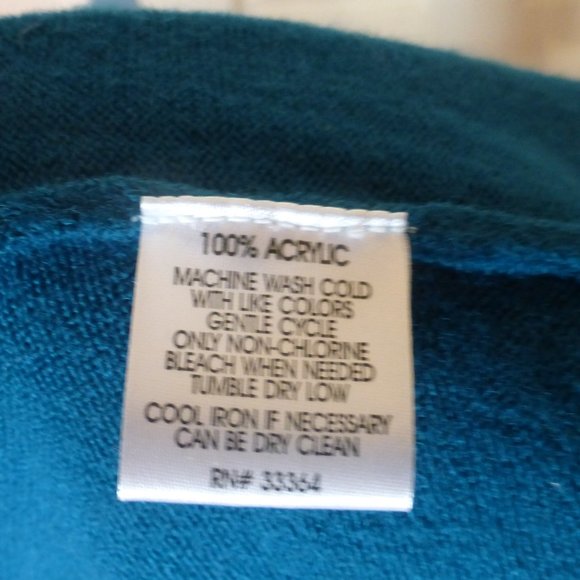 Energie Women's Teal Long Sleeve Open Front Cardigan M - Picture 4 of 4